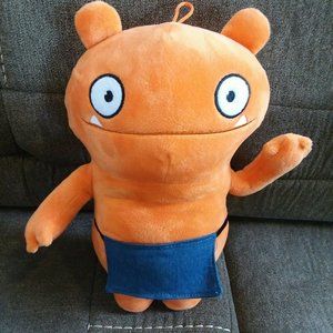 Ugly Doll Wage orange plush Stuffed Animal Uglydoll Movie with Denim Apron 11"